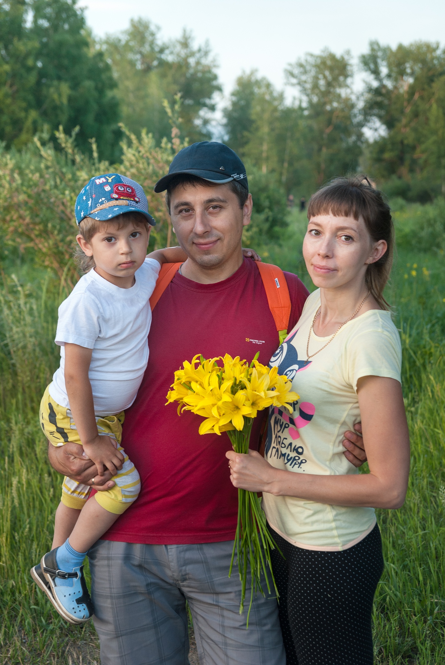Фотопортрет семейный на природе фотограф  Красноярск
